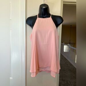 Women’s Zeagoo Halter Tank Tops Summer High Neck Double Layer Sleeveless #154